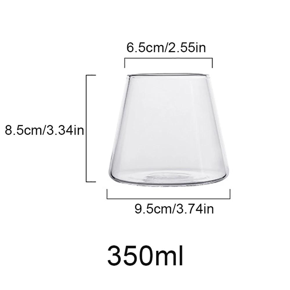 Japanese Mount Fuji Glass Cups, Creative Heat-resistant Milk Coffee Mug, Bar Wine Accessory Whiskey Glass, Transparent Tea Cup 201-300ml