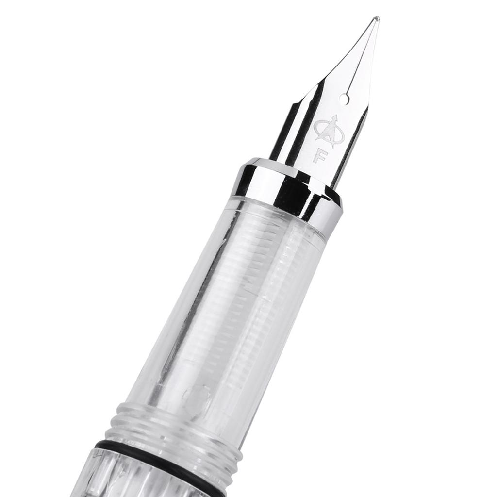 Pack of 4 0.5 mm F Fountain Pen Stationery Point Transparent for Daily Writing in the at Home