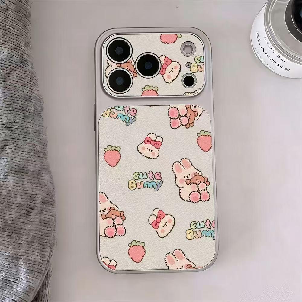 

Strawberry Rabbit iPhone 17 Pro Max Case with Corning Glass - Compatible with Apple iPhone 15, 16, 14, 13, 11 iPhone 17 Pro