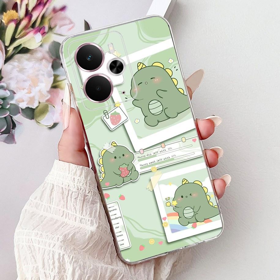 For Realme 14 5G Case Realme 14T Cover RMX5078 RMX5075 Shockproof Silicone Soft TPU Flower Bumper For Realme14 14 T Phone Shells