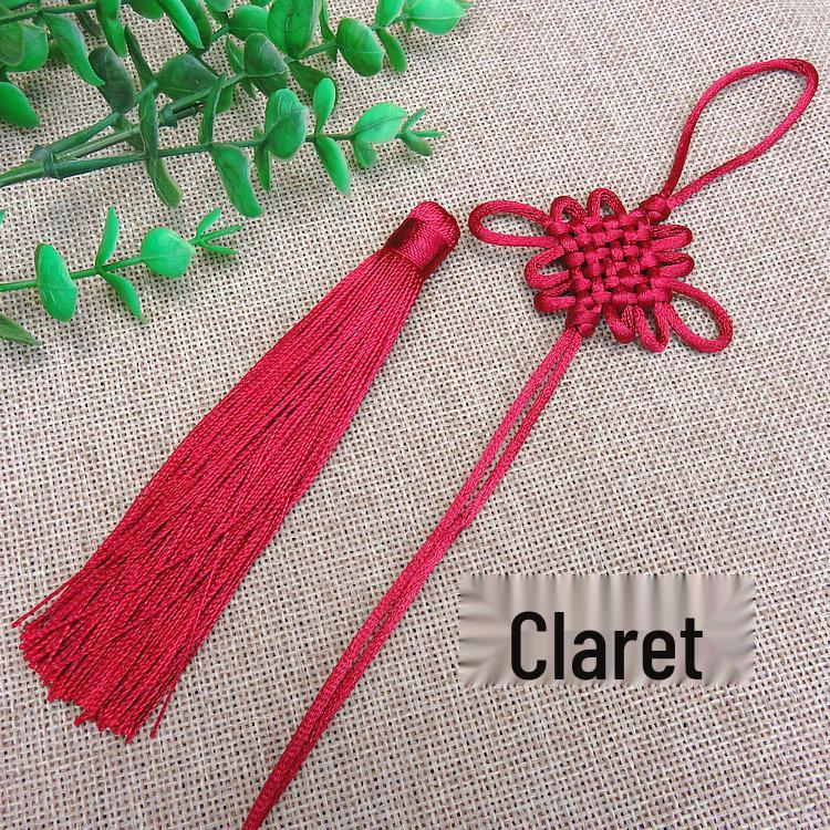 Chinese Knot Car Pendant - Handmade Tassel Accessory (Pack of 6)