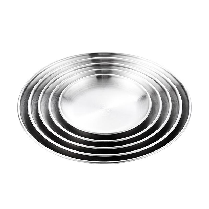ZISIZ 304 Stainless Steel 3-Compartment Korean Serving Plate