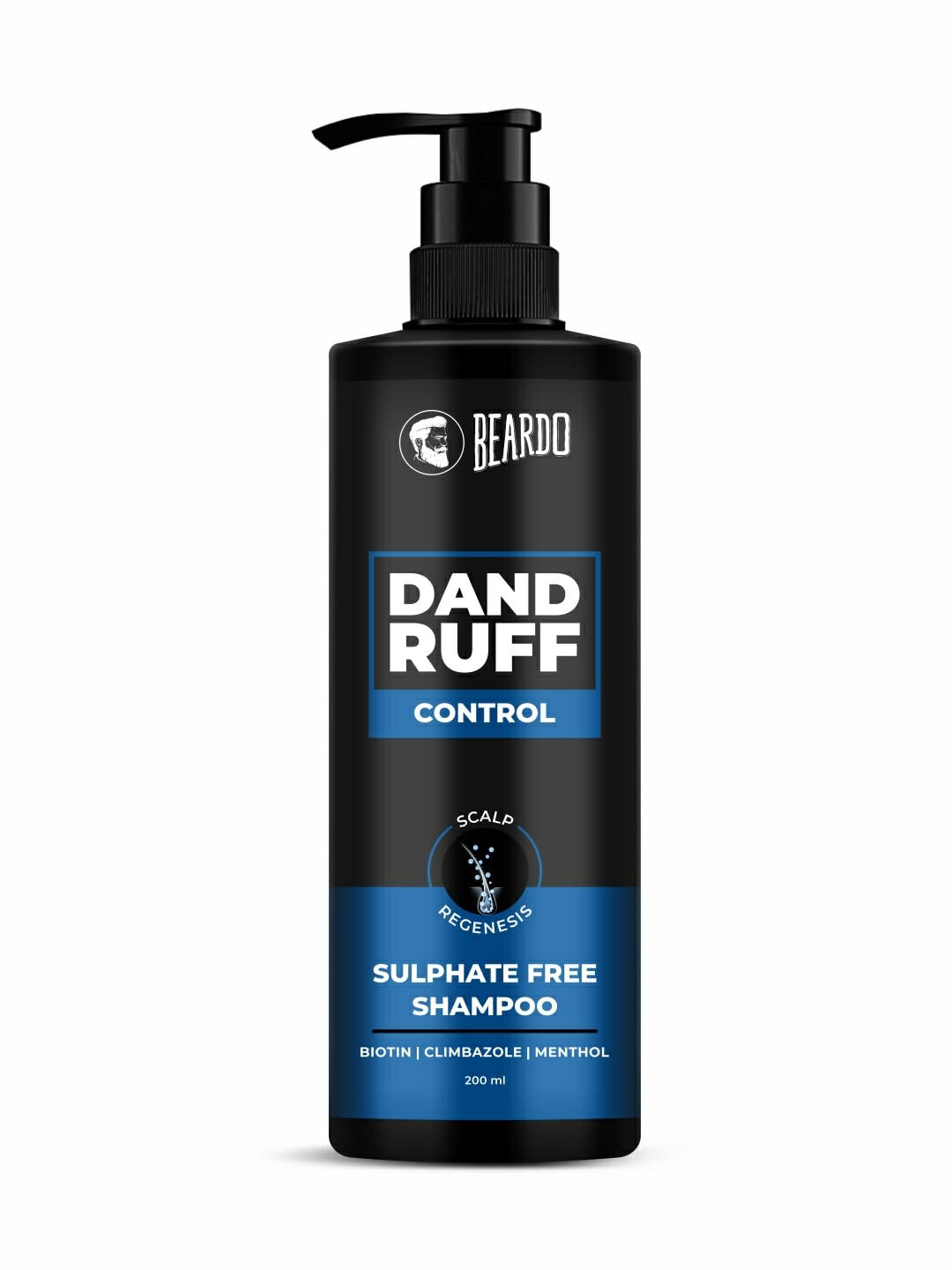 

Beardo Dandruff Control Shampoo Sulphate Free Men Anti Flake Itchy Scalp Care With Climbazole Menthol 200 Ml