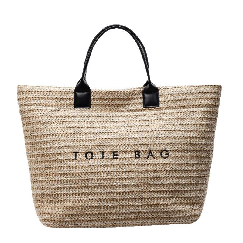 New Senmeng Summer Vacation Beach Travel Out Large-capacity Tote Bag Women's Straw Handbag