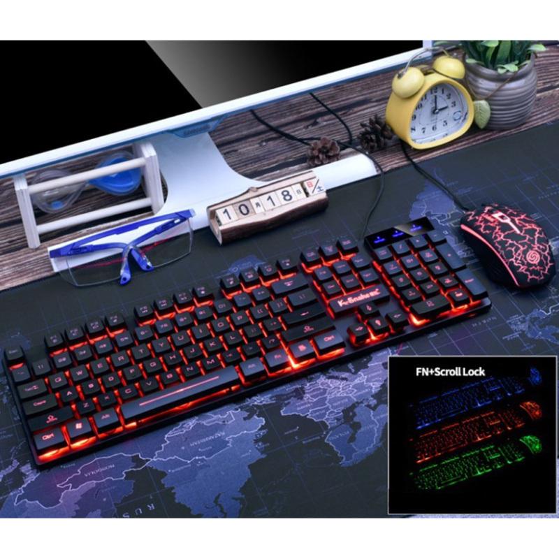 Wired Keyboard Mouse Set Mechanical Keyboard Back Light for Desktop Laptop Computer USB External
