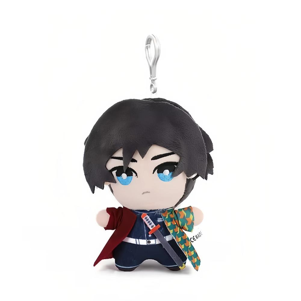 15-25cm Demon Slayer Cartoon Plush Toys Ghost Slayer Keychain Kamado Tanjirou Kamado Nezuko Kochou Figure Stuffed Doll Child Gif