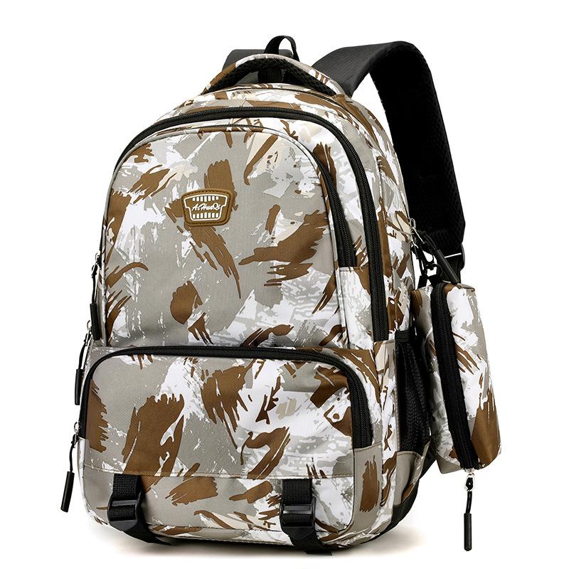 

Breathable Fashion Oxford Unisex Backpack Laptop For Travel School хакі