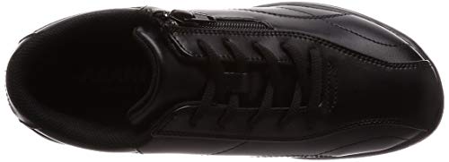 Asahi Women's L511 Lightweight Zippered Walking Shoes, Black, Size 23.5 Cm, 4E