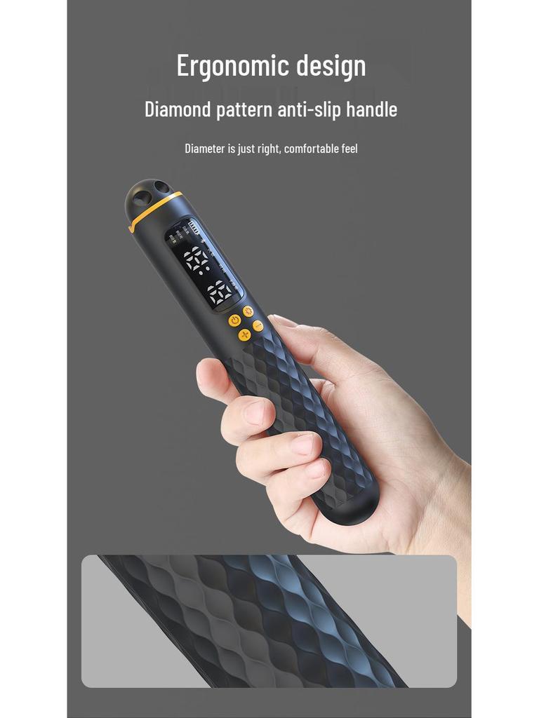 Rechargeable Smart Counting Jump Rope: Weighted, Cordless, Fitness Steel Wire, with English Display