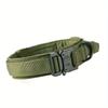 Military Tactical Dog Collar Adjustable Soft Nylon Outdoor Training K9 Collar with Handle and Metal