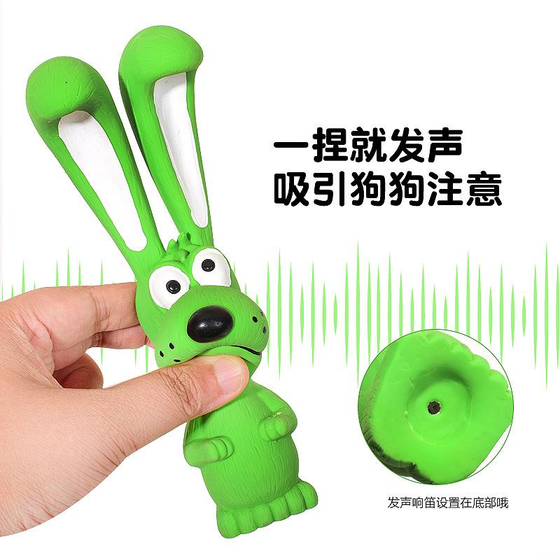 New Pet Latex Toy Long-eared Rabbit Animal Series Molar Teeth Cleaning Natural Latex Sound Toy Pet Products