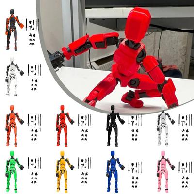 Doll 13-joint Movable 3D Printed Doll Toy 3rd Generation Dummy Doll DIY Full Body Decompression