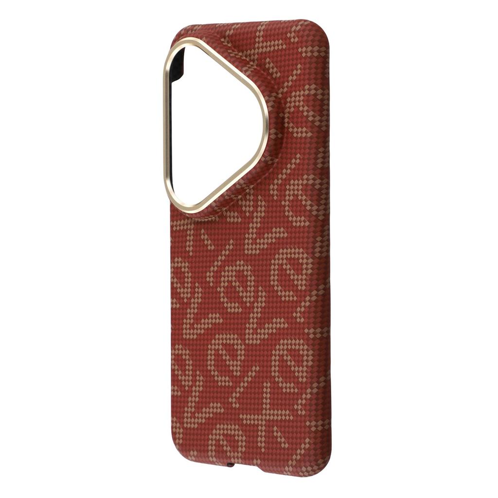 X-LEVEL For Huawei Pura 80 Case Compatible with MagSafe PC+Metal Phone Back Cover Carbon Fiber Texure
