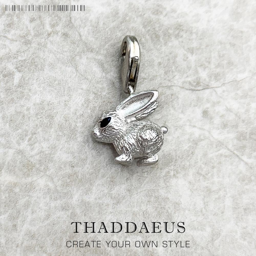 

Authentic 925 Silver Elegance Lovely Rabbit Pendant Charm Cute Gift For Women Diy Fashion Jewelry