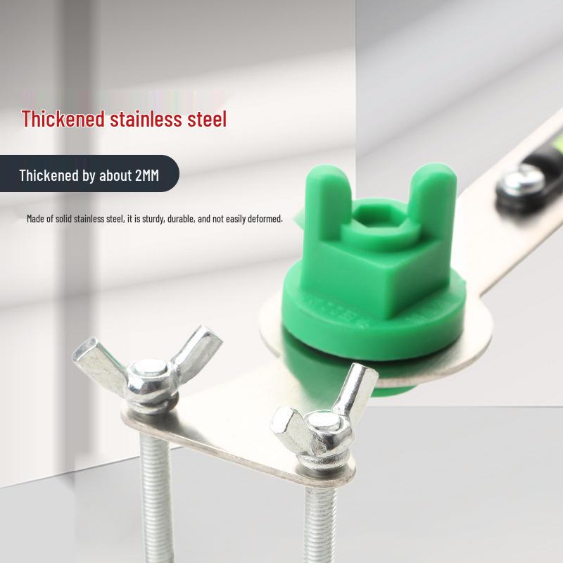 Adjustable 4-Point Shower Head Installation Tool for Hot/Cold Water Pipe Positioning