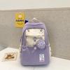 Schoolbag Japanese girls schoolbag Junior high school students Korean version large capacity backpack College wind backpack High school students