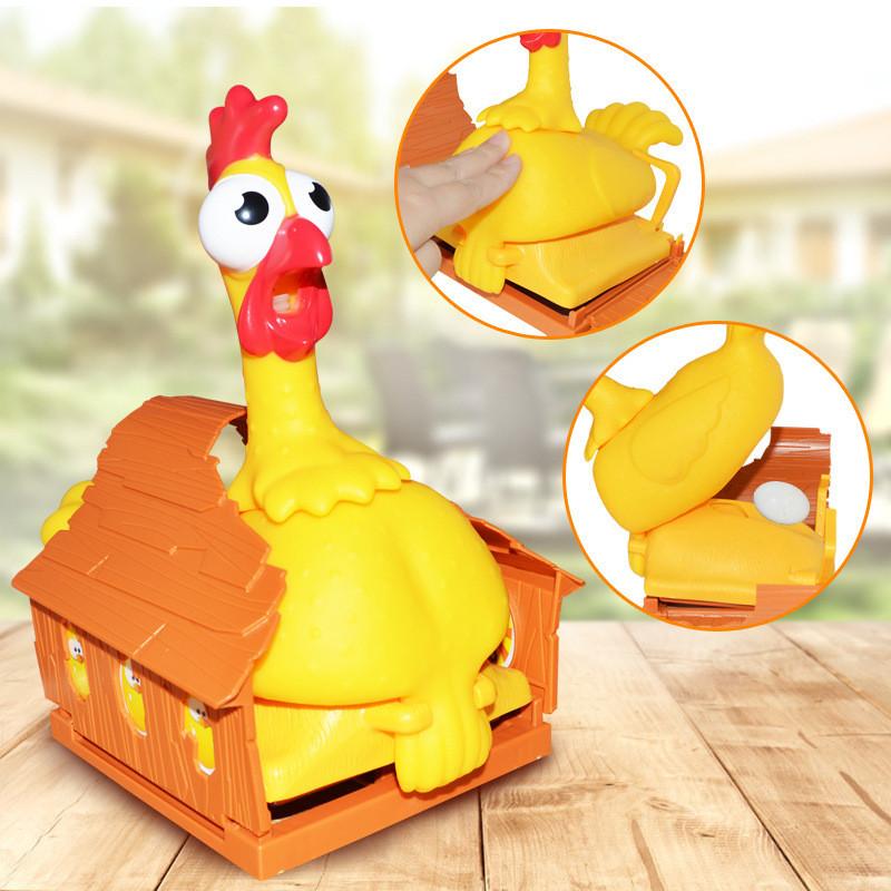 Chicken Game Squawk Raw Egg Party Sleepover Garage Kit Prop Spoof Prank Gift