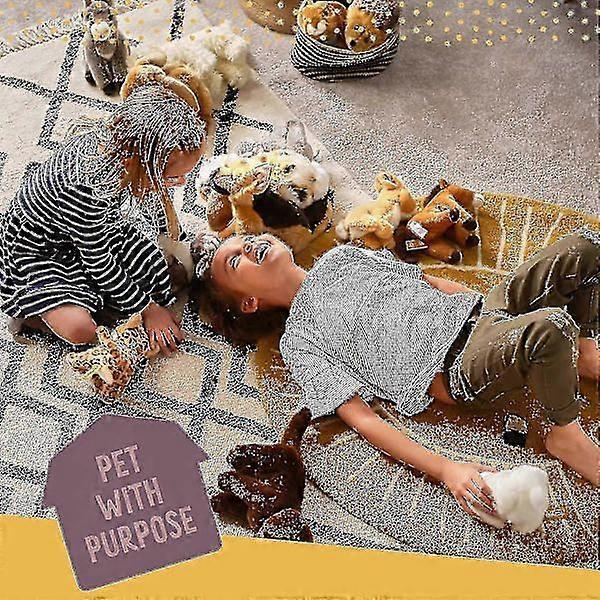 Brown Highland Cow, Realistic Soft Cuddly Toy Animal, Natural Eco-Friendly Plush, 25 cm