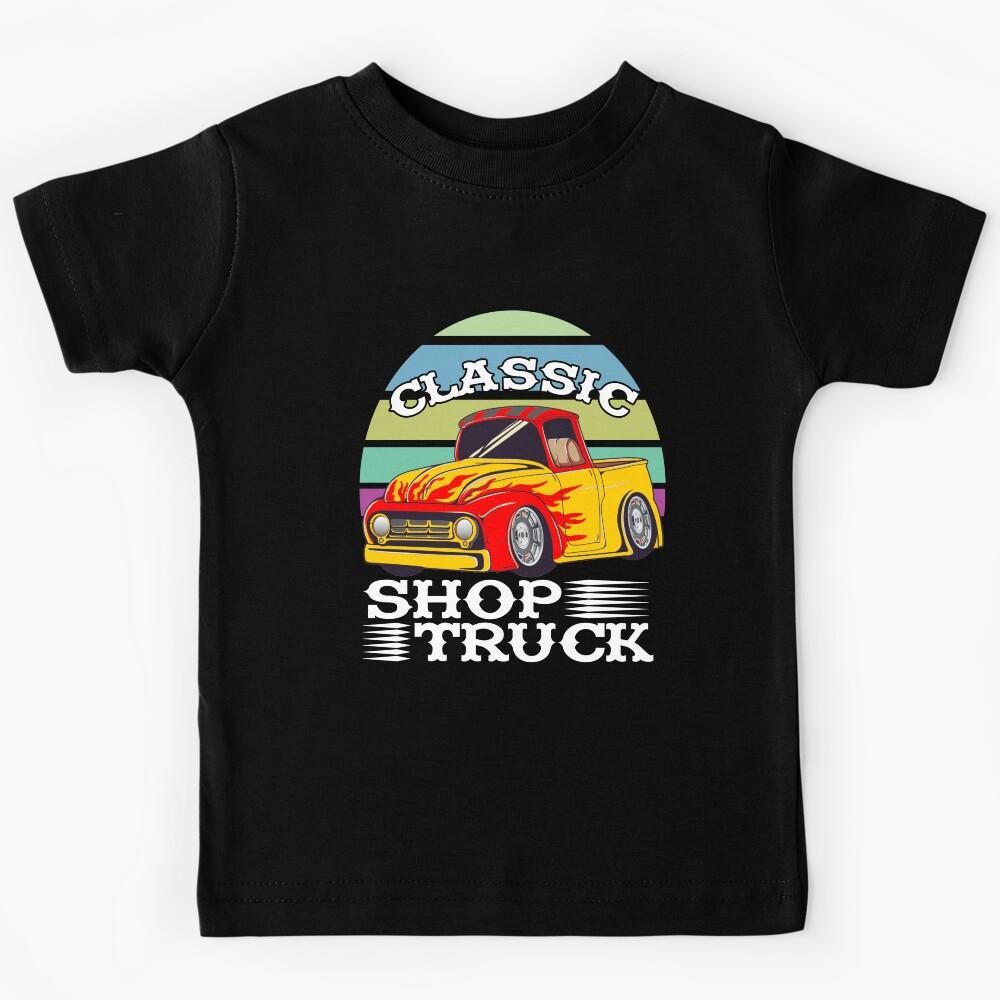 Classic Pickup Truck Customized Vintage Shop Truck Street Rod Kids T-Shirt 100