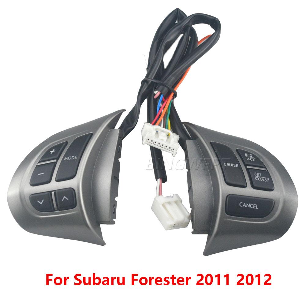 NEW Multifunction Steering Wheel Audio Button For Subaru Forester 2011 2012 Cruise Control Switch Car Accessories