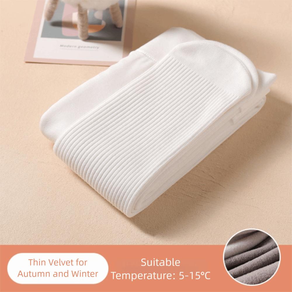 Warm Winter Kids Pantyhose Combed Cotton Vertical Stripe Pantyhose Soft Plush Panties Girls