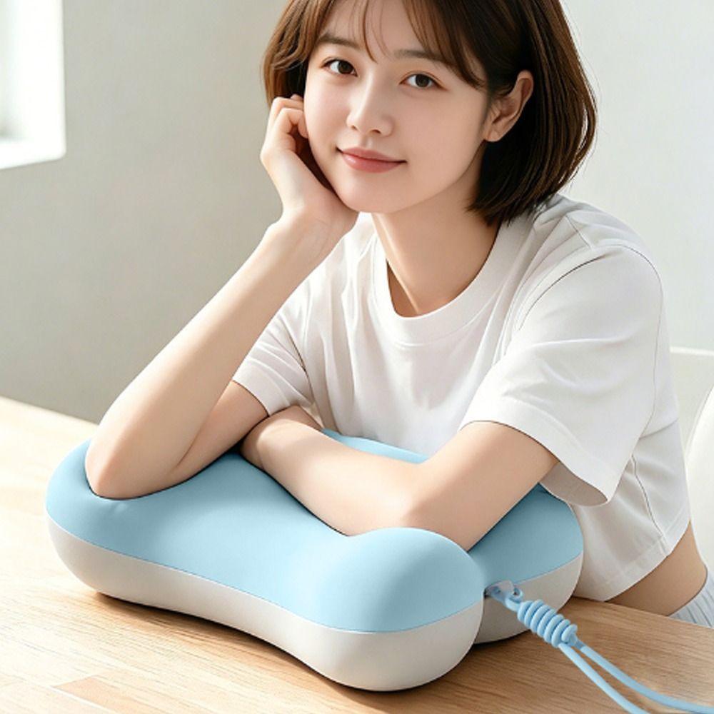Ergonomic Nap Pillow Breathable Fabric Desk Pillow Durable Neck Cushion Travel Use