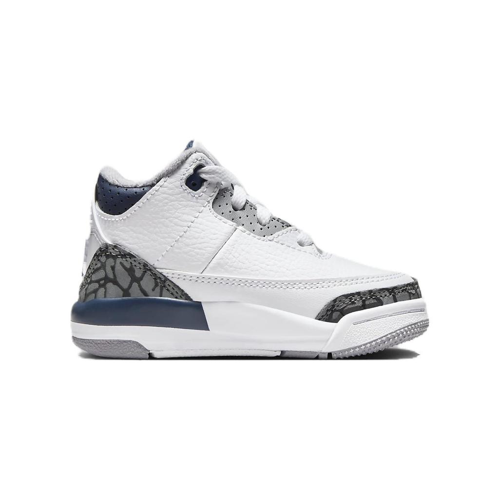 Jordan 1 Mid Little Kids White Grey DM0968-140