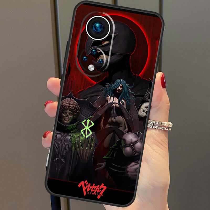 

Чехол Berserk Guts аниме для Huawei P40 Lite P20 P30 Pro Nova 9 Nova 5T P Smart 2019, чехол для Honor 50 8X 9X 10i Honor 50 Lite