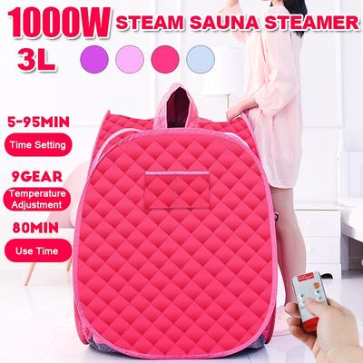 3L Steam Sauna Portable Spa Room Home Beneficial Full Body Slimming Folding Detox Therapy Steam Fold Sauna Cabin Sauna Generator