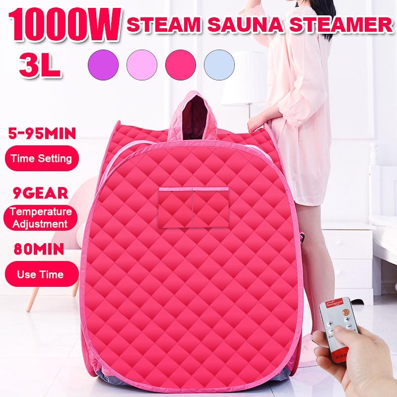 3L Dampbad Bærbar Spasalong Hjem Fordelaktig Slanking av Hele Kroppen Sammenleggbar Detox-terapi Damp Sammenleggbar Badstuhytte Badstugenerator