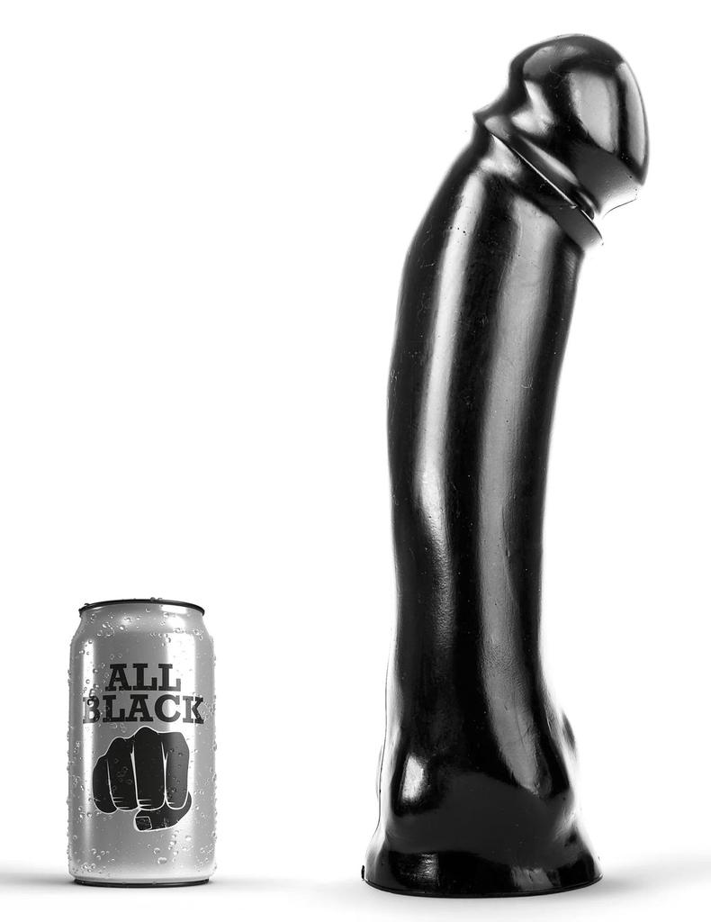AB50 Big Time All Black Dildo 29 X 7.2cm - All Black - XL Dildos - Width + 6cm