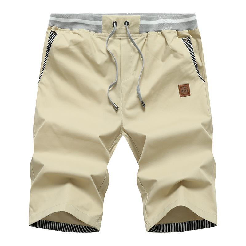 Men's Summer Slim Fit Linen Shorts: Korean Style, Casual, Mid-Length, Cotton Blend