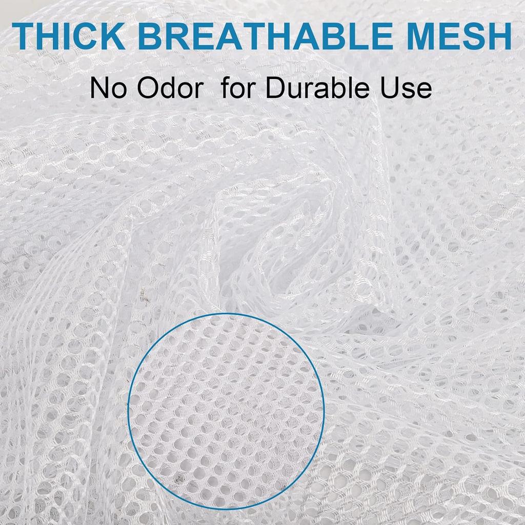 Wäschesack aus Netzstoff mit Kordelzugverschluss, strapazierfähig, extragroß, für Reisen, Aufbewahrung, Uni, Wohnheim