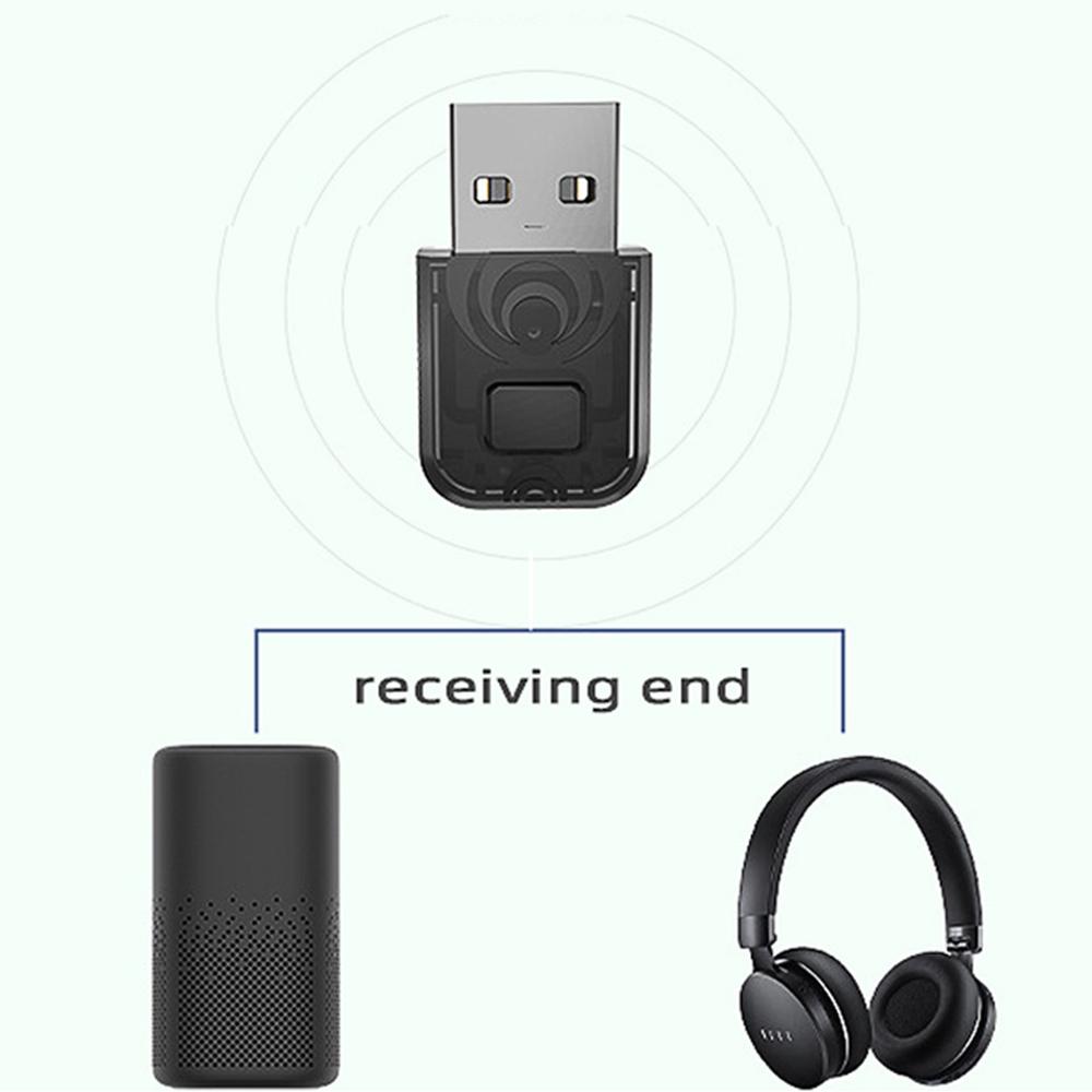 Wireless Bluetooth USB Dongle Headset Audio Receiver Adapter For PS5 PS4 PC