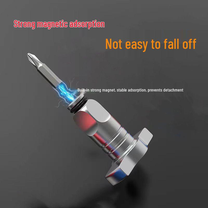 Dayi Electric Wrench Conversion Head: Strong Magnetic Multi-Purpose Square & Drill Bit.