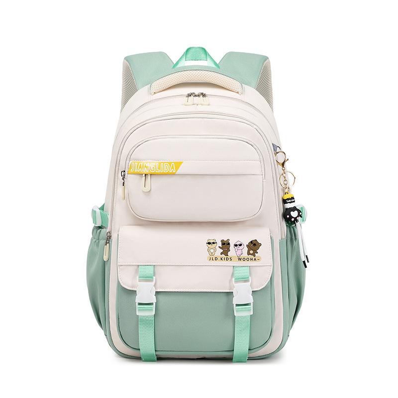 College-Mädchen Aussehen Rucksack mit großer Kapazität Lässiger Rucksack Koreanische Version Schlichter Ins-Stil und Schmutzabweisend