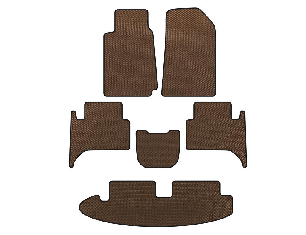 

EVA mats (3 rows, Brown) for Chevrolet Trailblazer 2012-2019