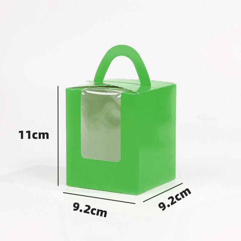 Handheld Windowed Cupcake Packaging Box Egg Tart Box Baking Packaging Boxes Family Gathering Wedding Dessert Display Stand Tray Anti Rollover