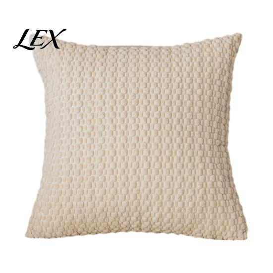 Unique Texture Cushion Cover Solid Color Bubble Pillow Cover, Soft Breathable Throw Case, Modern Minimalist Home Bedroom Pillowcase Decor, Farmhouse