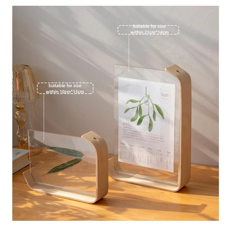Wooden Acrylic Photo Frame Herbarium Display Frame Calendar DIY Frame Photo Frames For Wedding Party Picture Frame Photo Decor