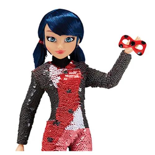 MIRACULOUS Marinette Lalka Biedronka z cekinami Fashion Flip PLAYMATES 