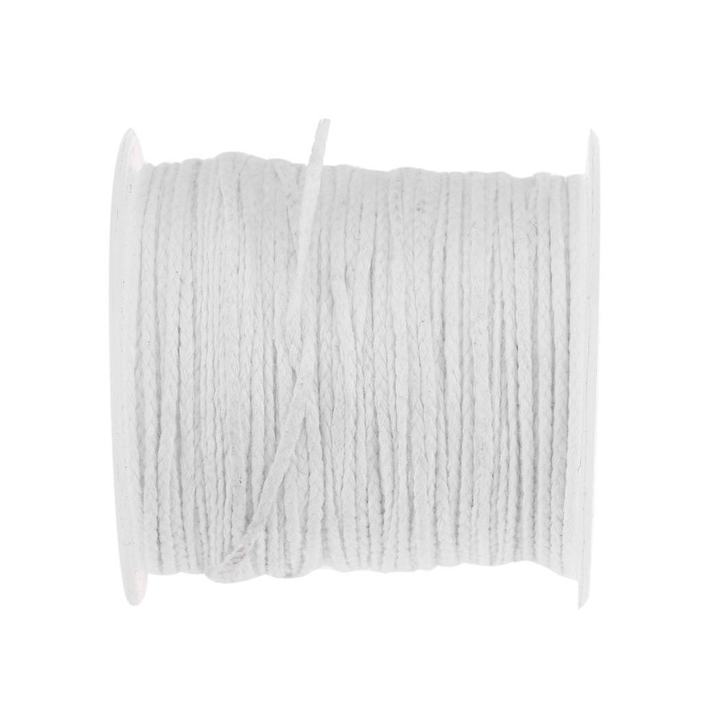 Wick , Brand New Cotton Braid Candle Wool, 61M Roll for   Oil Lamps, No Wax