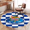 FC Porto Printed Round Rug Carpet Chair Rug Area Rug Entryway Doormats,for Office Chair Living Room Bedroom Kitchen Room.