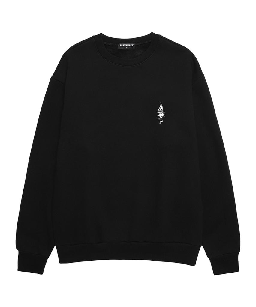 VANNWORKS Yacht Club Oversized Sweatshirt (Vls0007) Black (Type B)