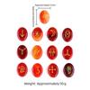 Natural Crystal Witches Runes Set Agate & Gemstone Divination Stones Elder Futhark Norse Viking Runes for Fortune Telling