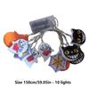 Halloween Light String Ghost LED Decorative Light String Holiday Decorative Light Battery Powered For Holiday Home Decoration