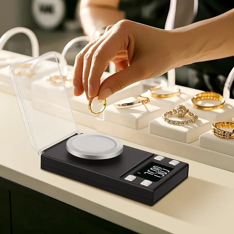 High Precision 0.001G Jewelry Pocket Scale Digital Carat Diamond Milligram Weighing Balance For Ingredients And Gems