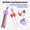 Lip Balm Replacement Covers Keychain Fashionable Keychain Accessory Key Ornament Perfect for Professional and Students