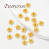 18K Gold Plated Spacer Beads For Jewelry Making,Brass Flowers Beads,Separators For Beads,DIY Bracelets Accessories