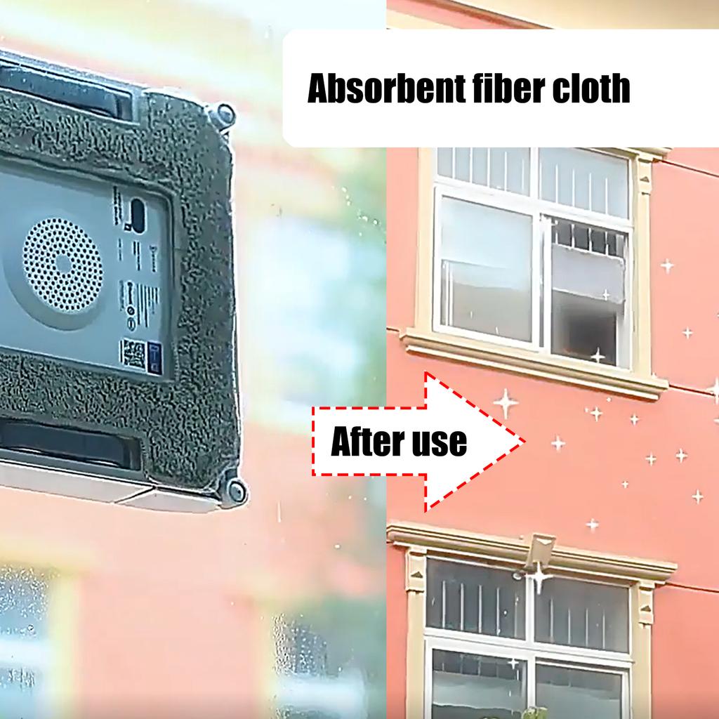 Washable Mop Cloths Cleaning Rag Suitable for W1/W1S/W2 Window Vacuum Cleaner Robot Replacement Cleaning Pad Accessories